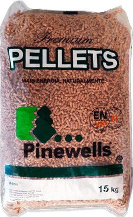 Pellets pinewells saco 15kg  60 sacos